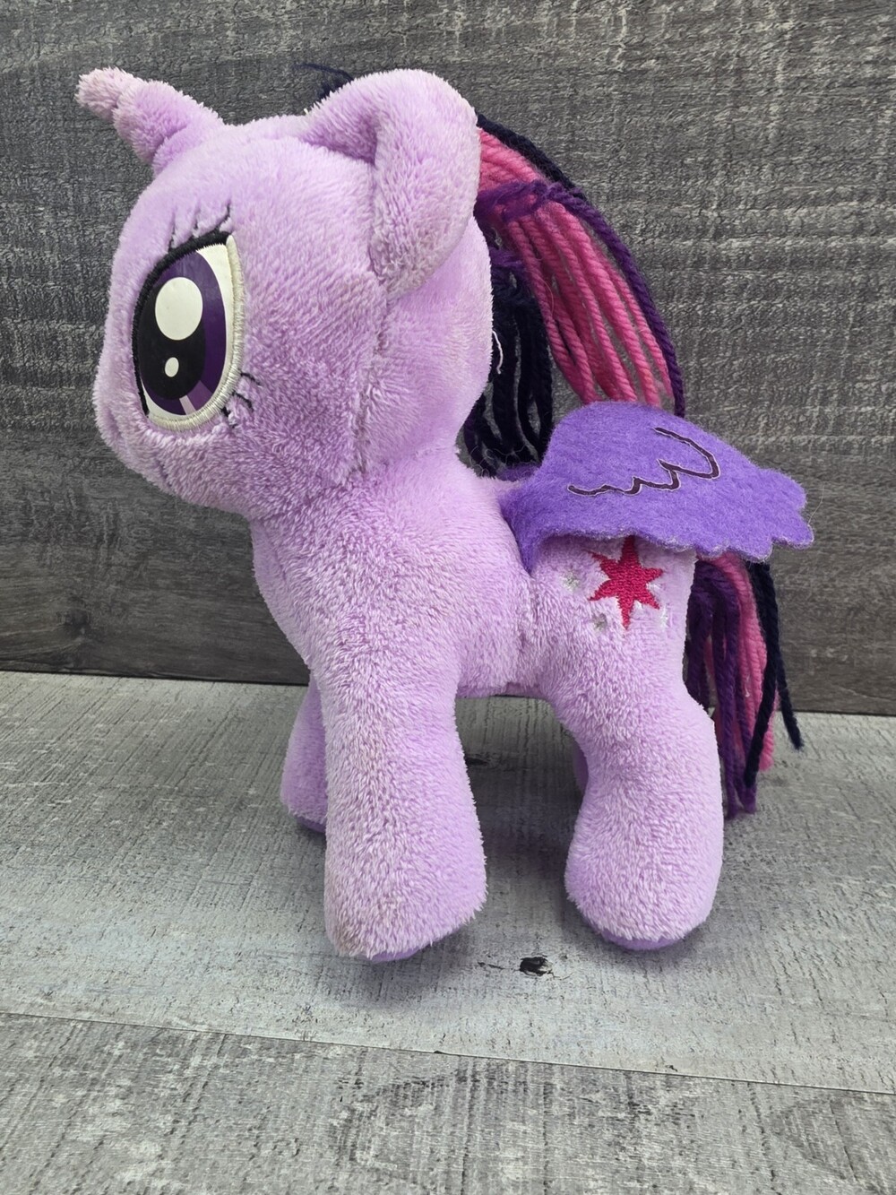My Little Pony MLP Twilight Sparkle Yarn Hair Stuffed Animal 6" Plush Bin 105